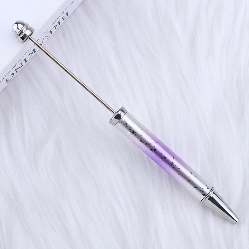 Wholesale Beadable Pensdiy UV Electroplating Starry Sky Sequins Gradient Beaded Ballpoint Pen